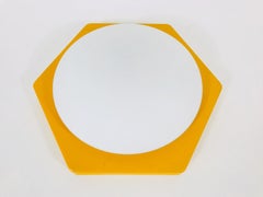 Hexagonal Wall Lamp in the Style of Rolf Krüger, 1970s, Germany