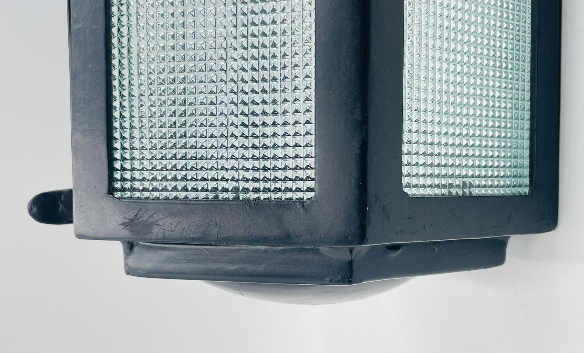 Hexagonal Wrought Iron Wall Sconce by Steven Handelman Studios, 2001 For Sale 2