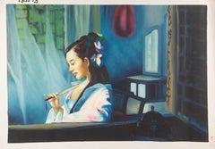 Hexin Yang Portrait Original Oil On Canvas "Fan"