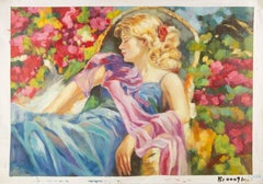 Hexin Yang Portrait Original Oil On Canvas "Sleeping Deeply"
