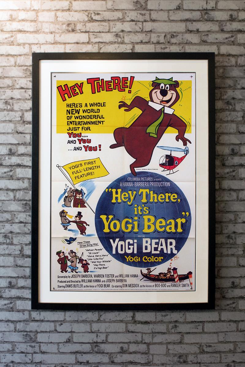 Hey There, It's Yogi Bear! is a 1964 American animated musical comedy film produced by Hanna-Barbera Productions and released by Columbia Pictures. The film stars the voices of Daws Butler, Don Messick, Julie Bennett, Mel Blanc, and J. Pat O'Malley.