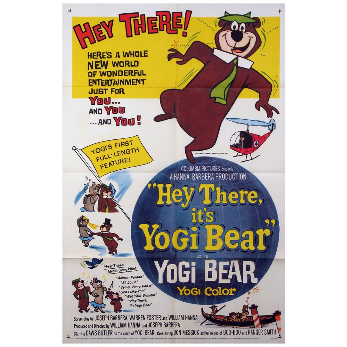 Hey There, It's Yogi Bear '1964', Poster For Sale