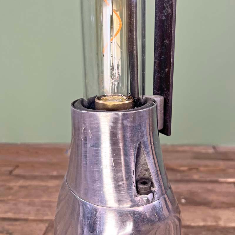 Britische Edison LED Vintage Industrie-Stehlampe von Heyes of Wigan, Mid-Century im Angebot 1