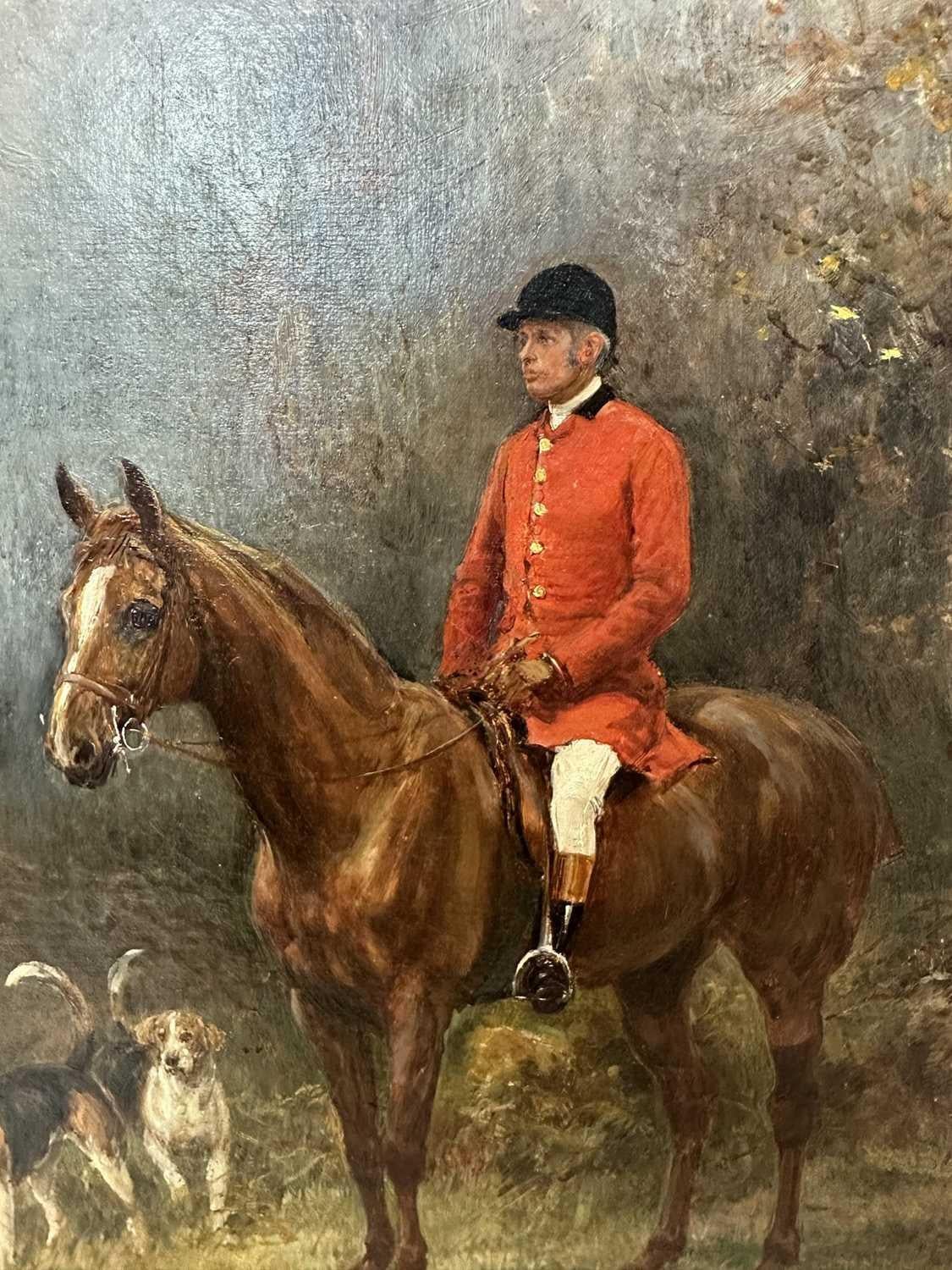Heywood Hardy, Cazador y sabuesos, óleo sobre lienzo en venta 2