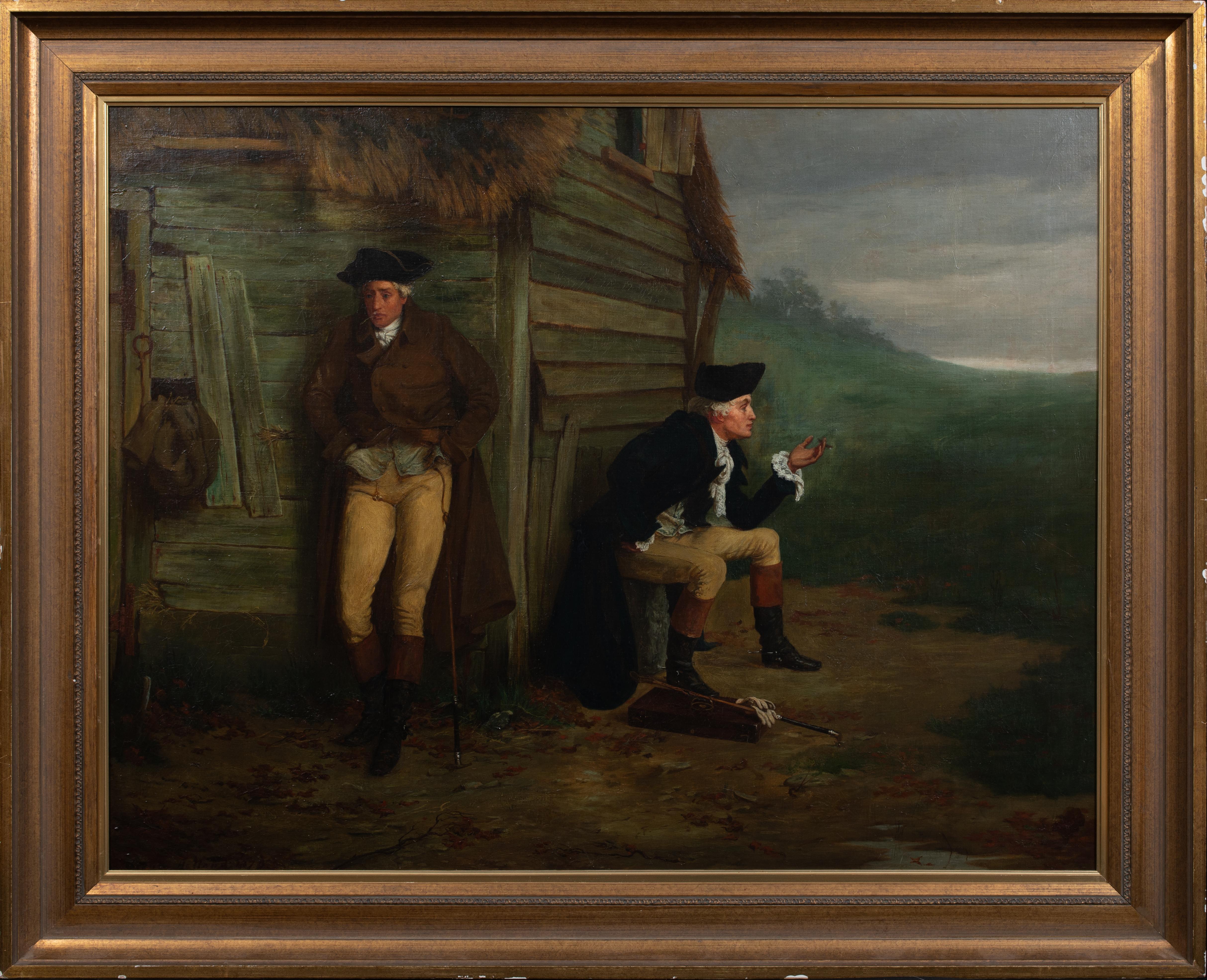Heywood Hardy Portrait Painting - The Cigar Break, 19th Century