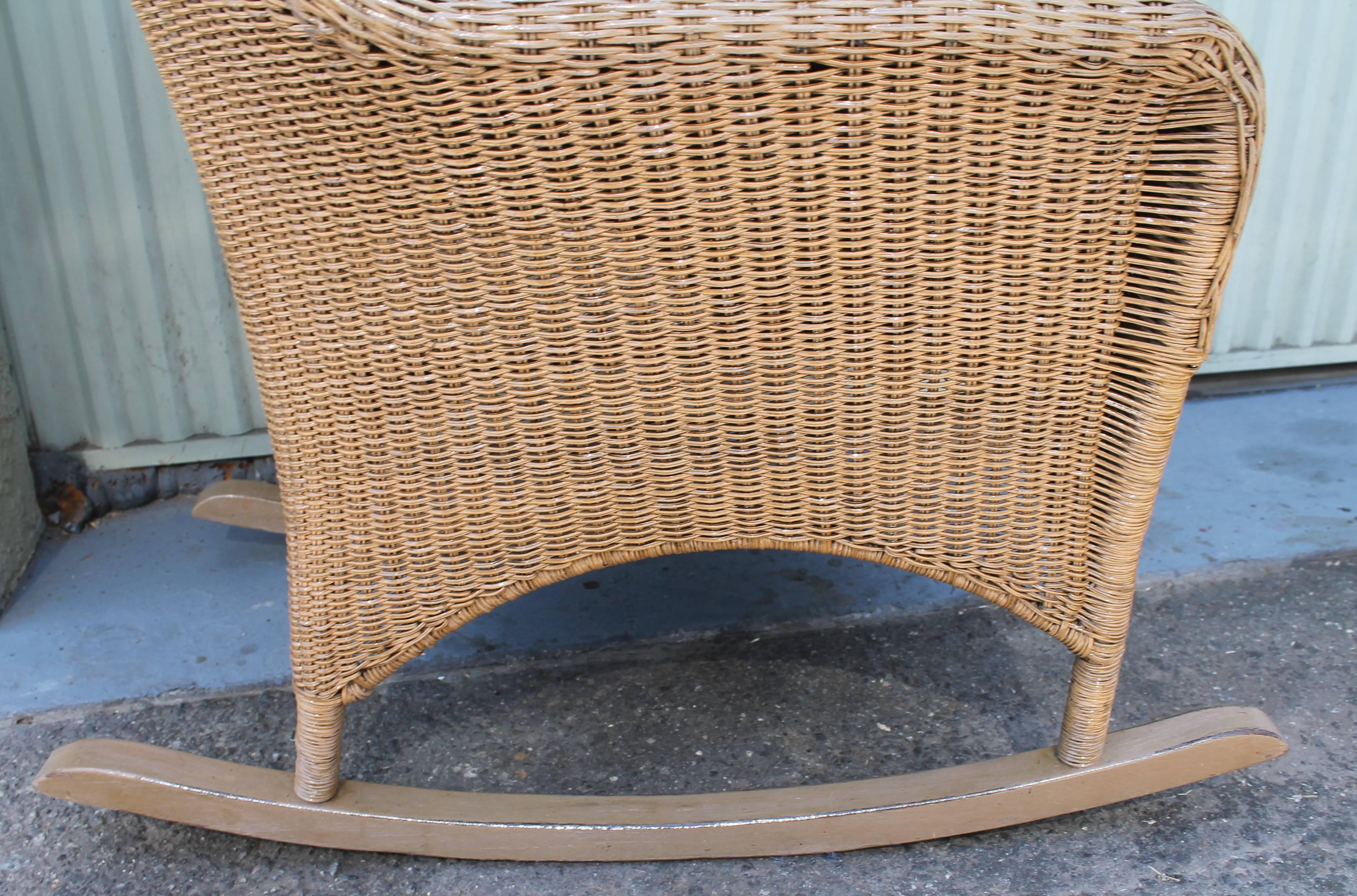 Heywood Wake Field Wicker Rocking Chair 1