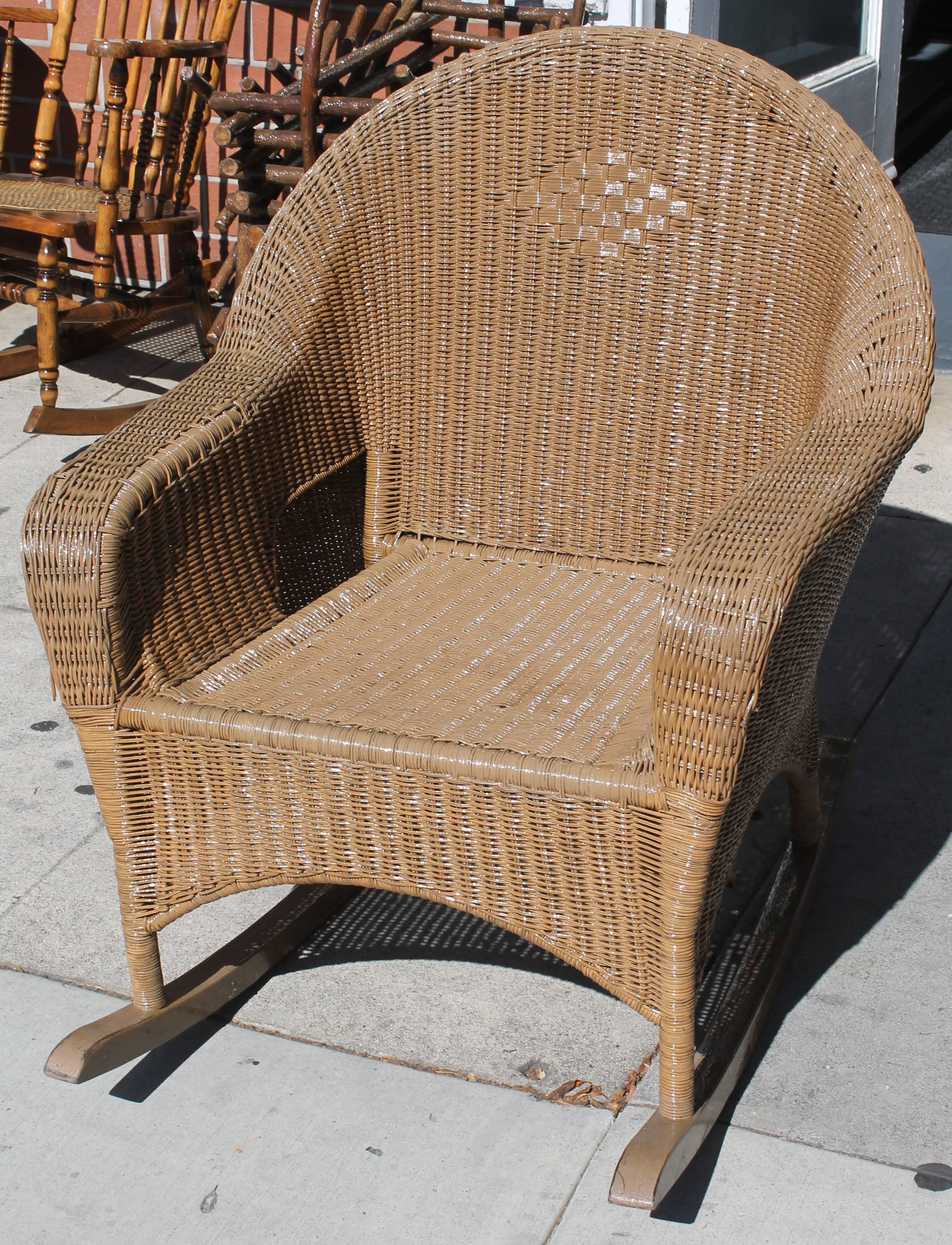 heywood wakefield wicker rocker