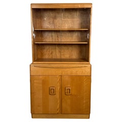 Heywood-Wakefield 2-Piece 'Champagne' China Cabinet with Glass Doors, 1960s