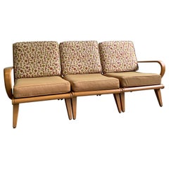 Heywood Wakefield 3-Piece Birch Sectional Sofa