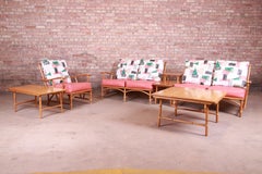 Heywood Wakefield Ashcraft Ensemble de six pièces de salon en forme de bambou, années 1950