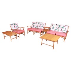 Heywood Wakefield Ashcraft Bamboo Form Six-Piece Living Room Suite, 1950s