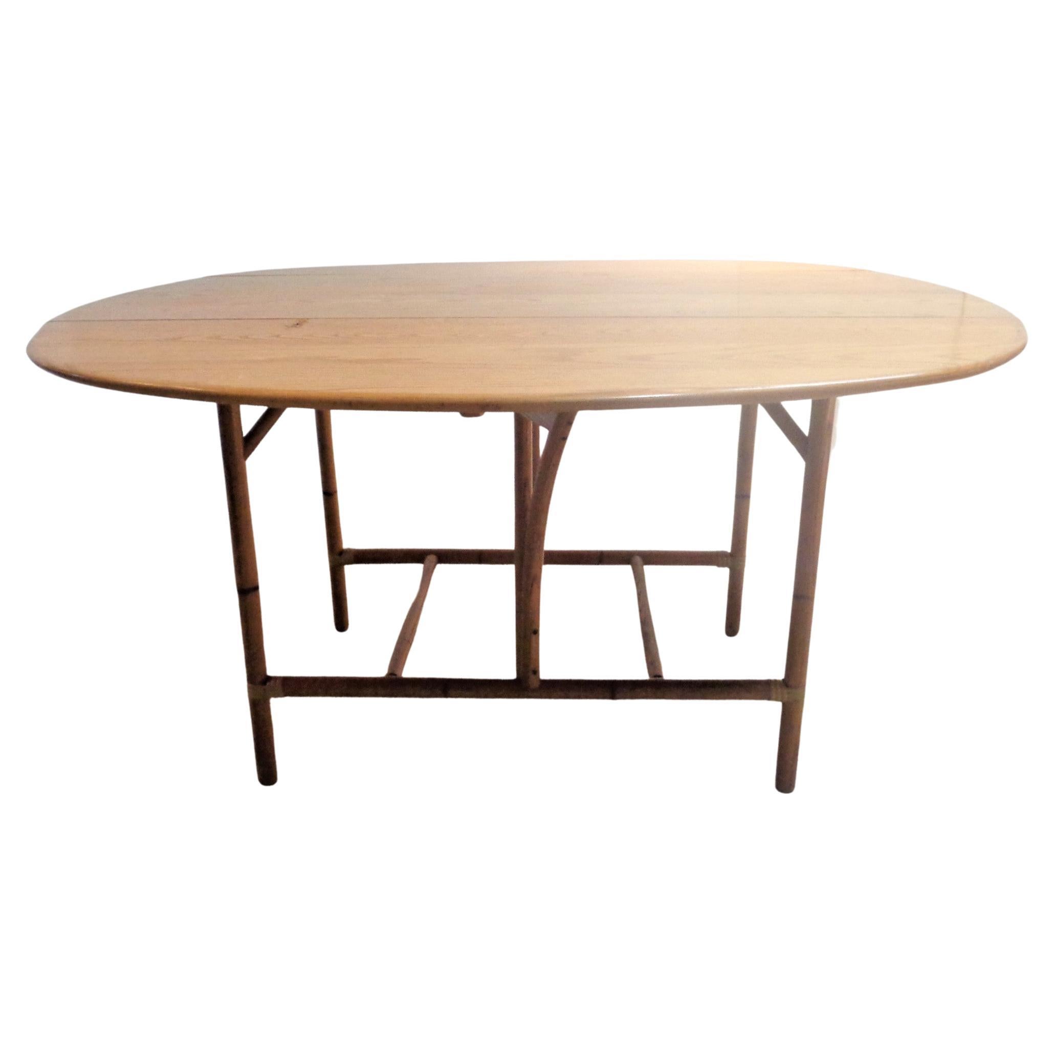 Mid-Century Modern Heywood-Wakefield Ashcraft Line Drop Leaf Dining Table, 1940-1950