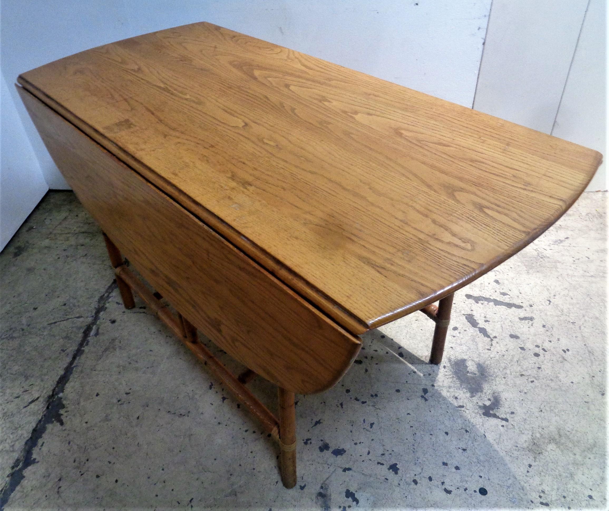 Heywood-Wakefield Ashcraft Line Drop Leaf Dining Table, 1940-1950 1