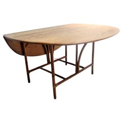 Heywood-Wakefield table de salle à manger ligne Ashcraft à feuilles tombantes, 1940-1950