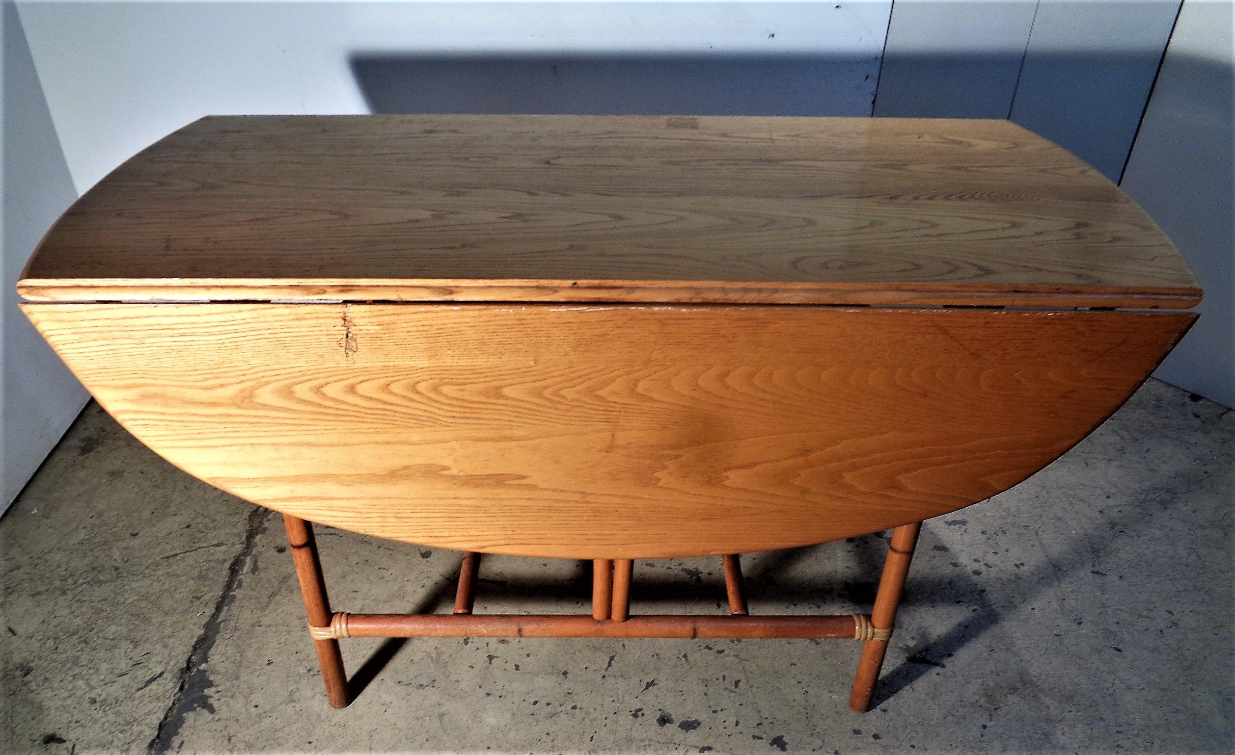 Heywood-Wakefield Ashcraft Line Drop Leaf Dining Table, 1940-1950 7