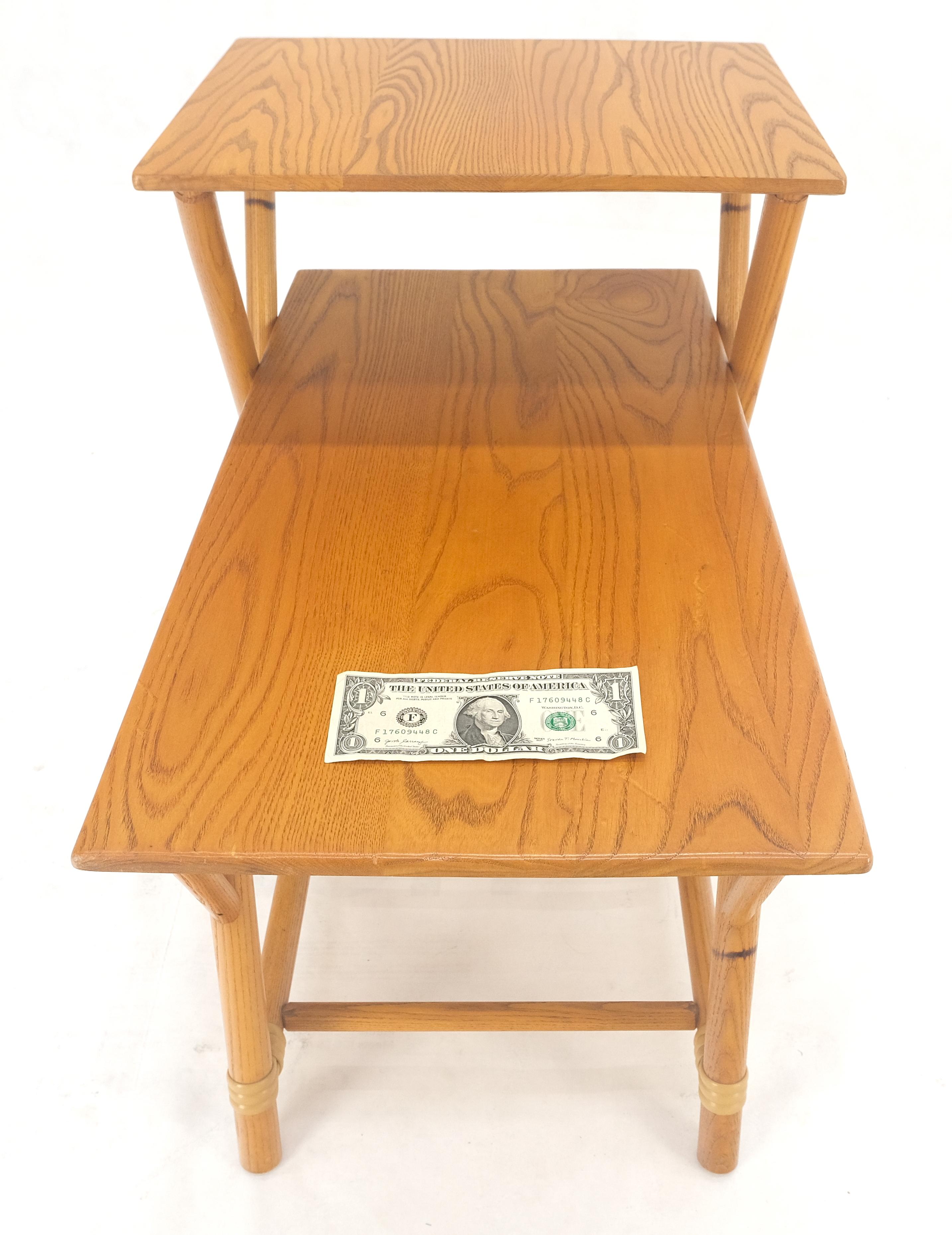Heywood Wakefield bambou rotin massif châtaignier blond mi-siècle MINT en vente 5