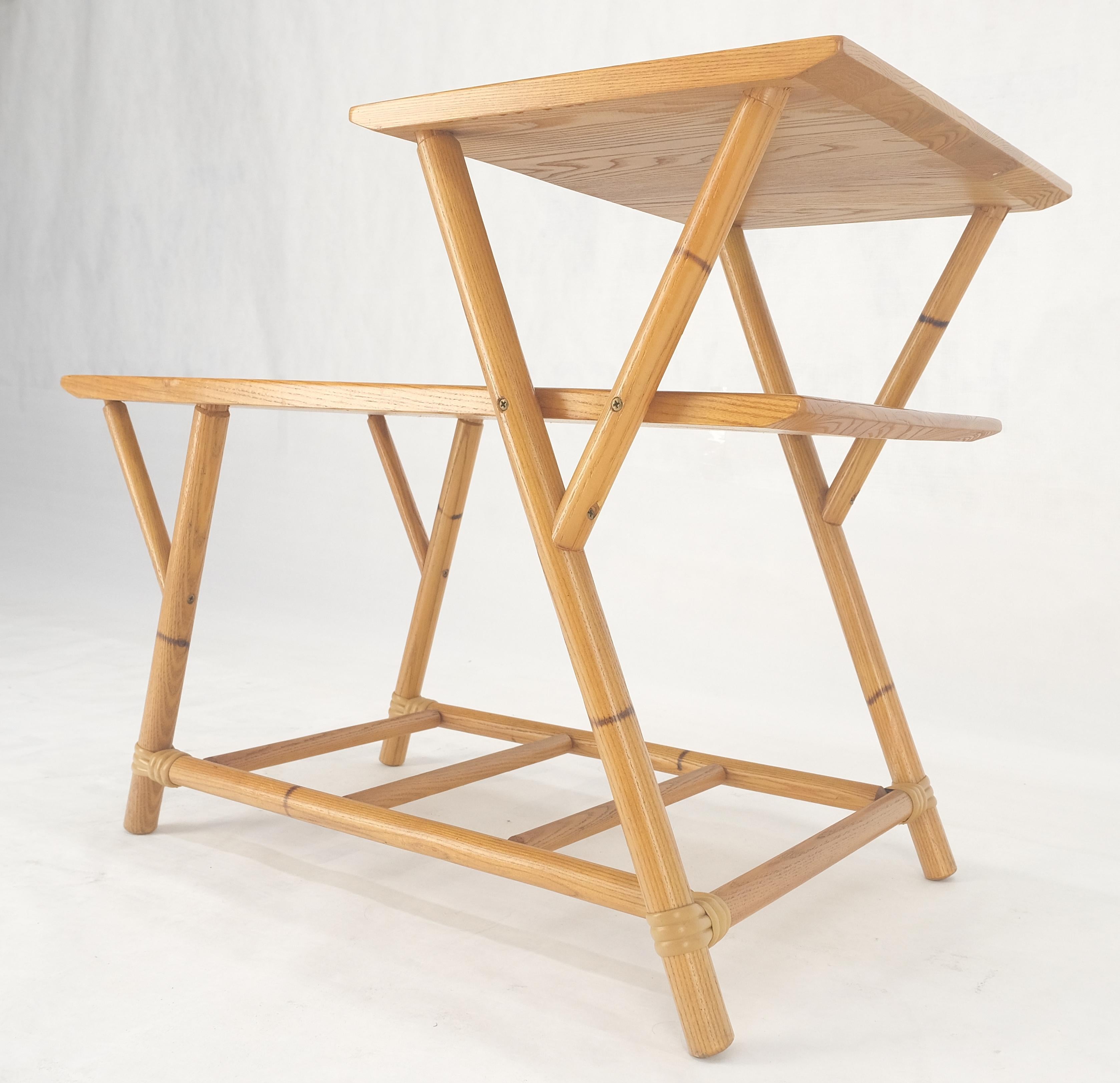 Heywood Wakefield bambou rotin massif châtaignier blond mi-siècle MINT en vente 1