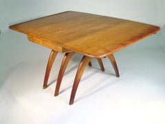 Heywood-Wakefield Butterfly Drop-Leaf Wishbone Dining Table