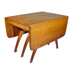 Heywood-Wakefield Butterfly Drop-Leaf Wishbone Dining Table