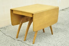 Heywood Wakefield Butterfly Drop Leaf Wishbone Dining Table with 2 Leaves