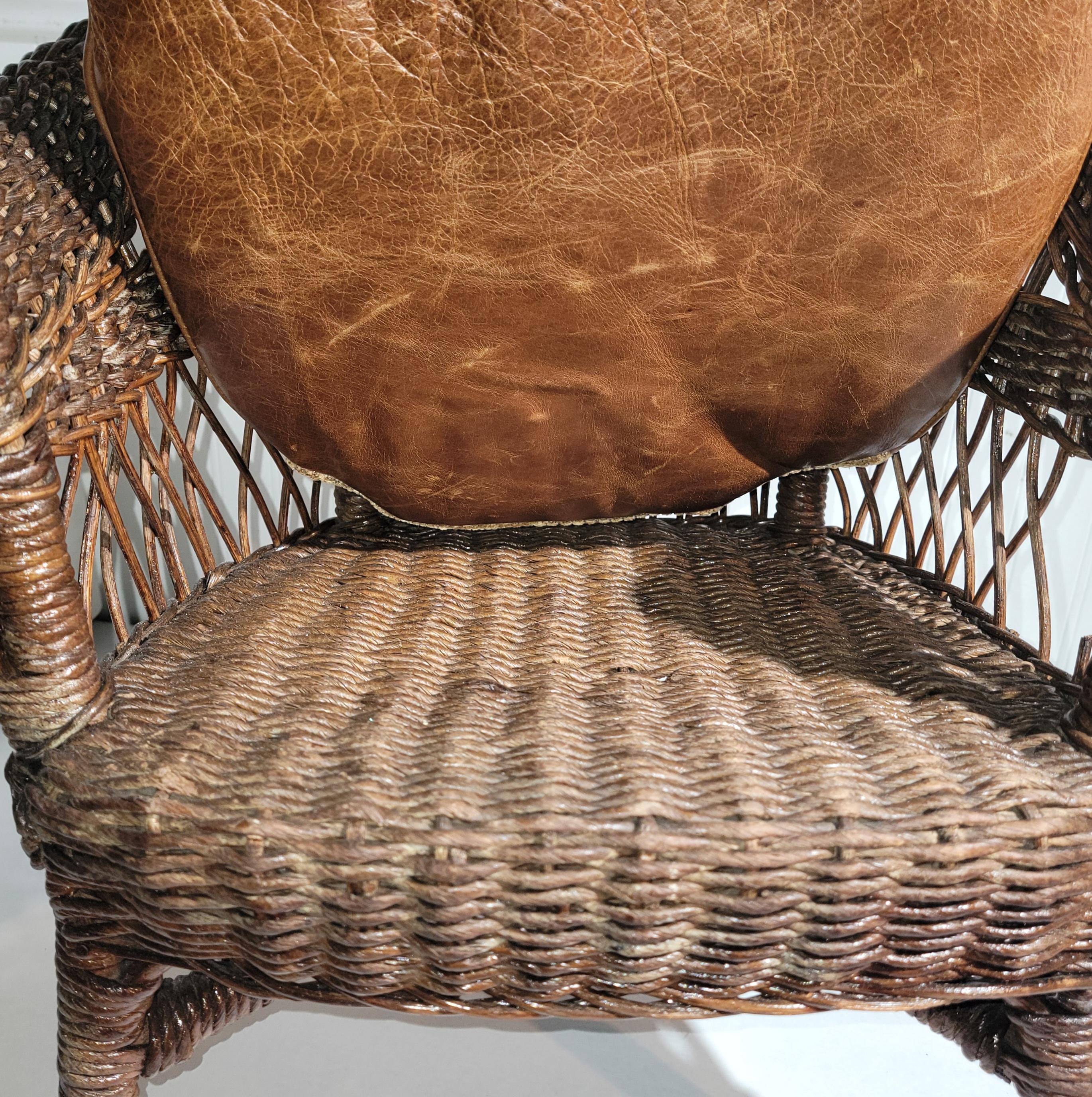 Adirondack Heywood Wakefield Child's Wicker Rocking Chair