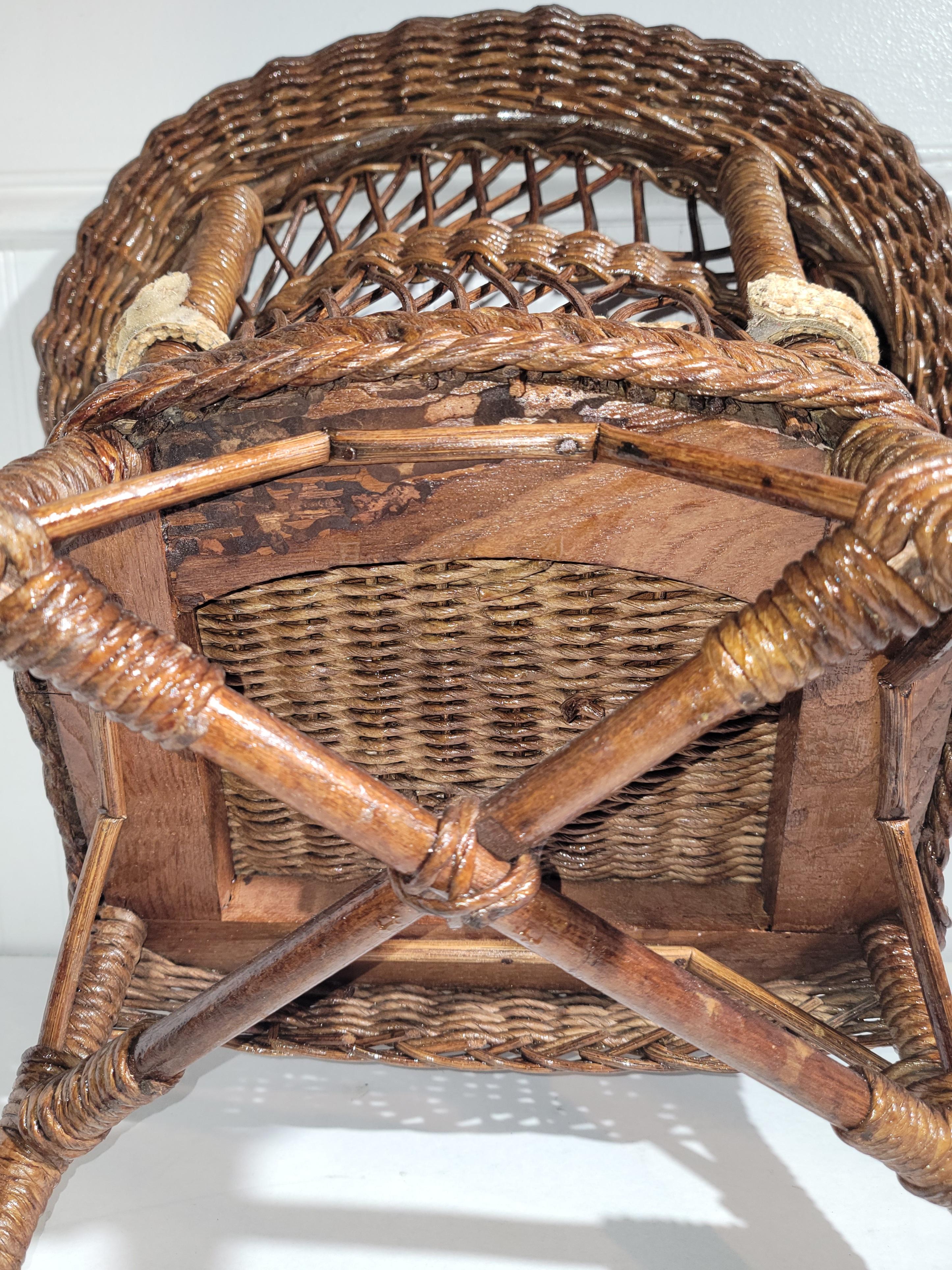 Heywood Wakefield Child's Wicker Rocking Chair 1