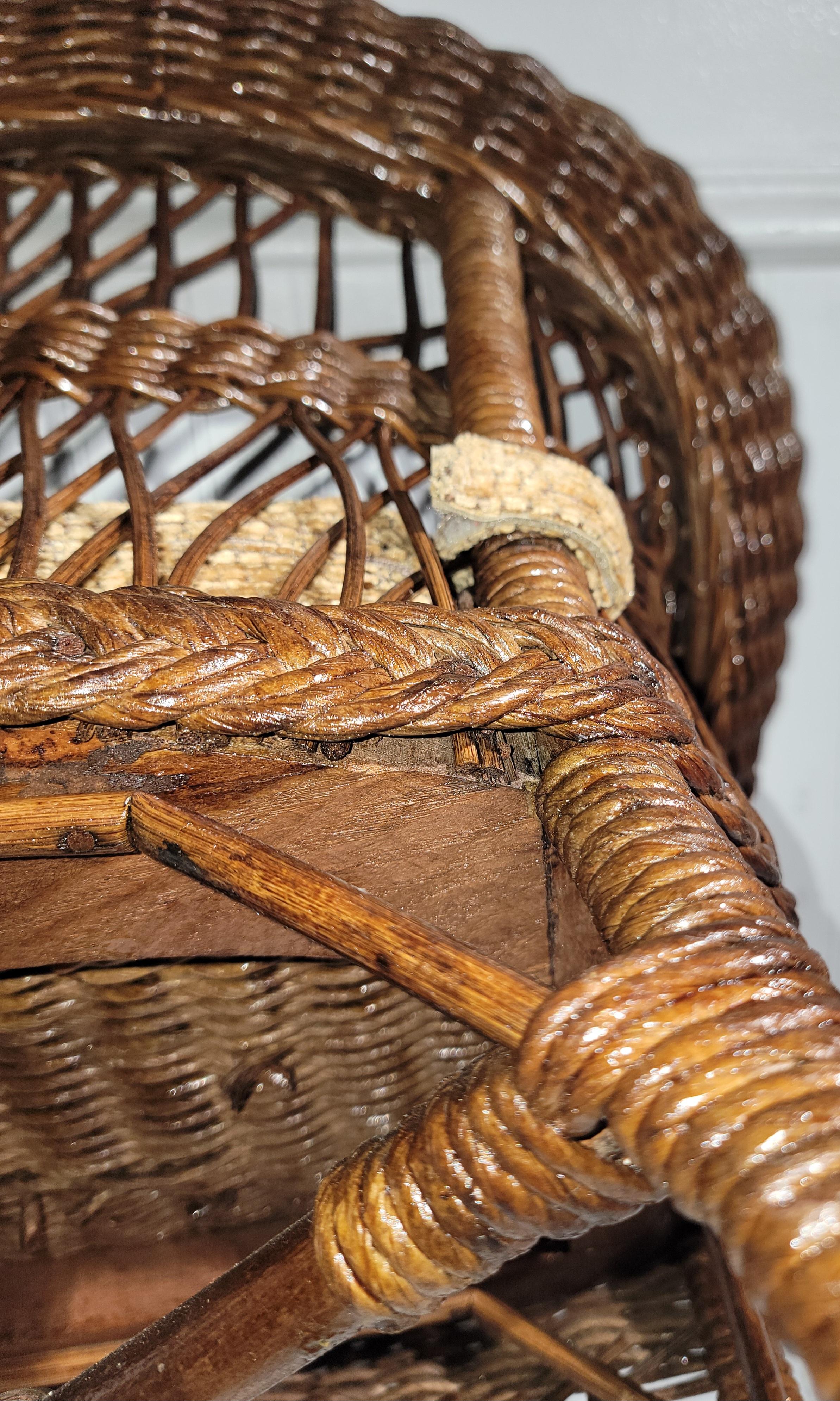 Heywood Wakefield Child's Wicker Rocking Chair 2