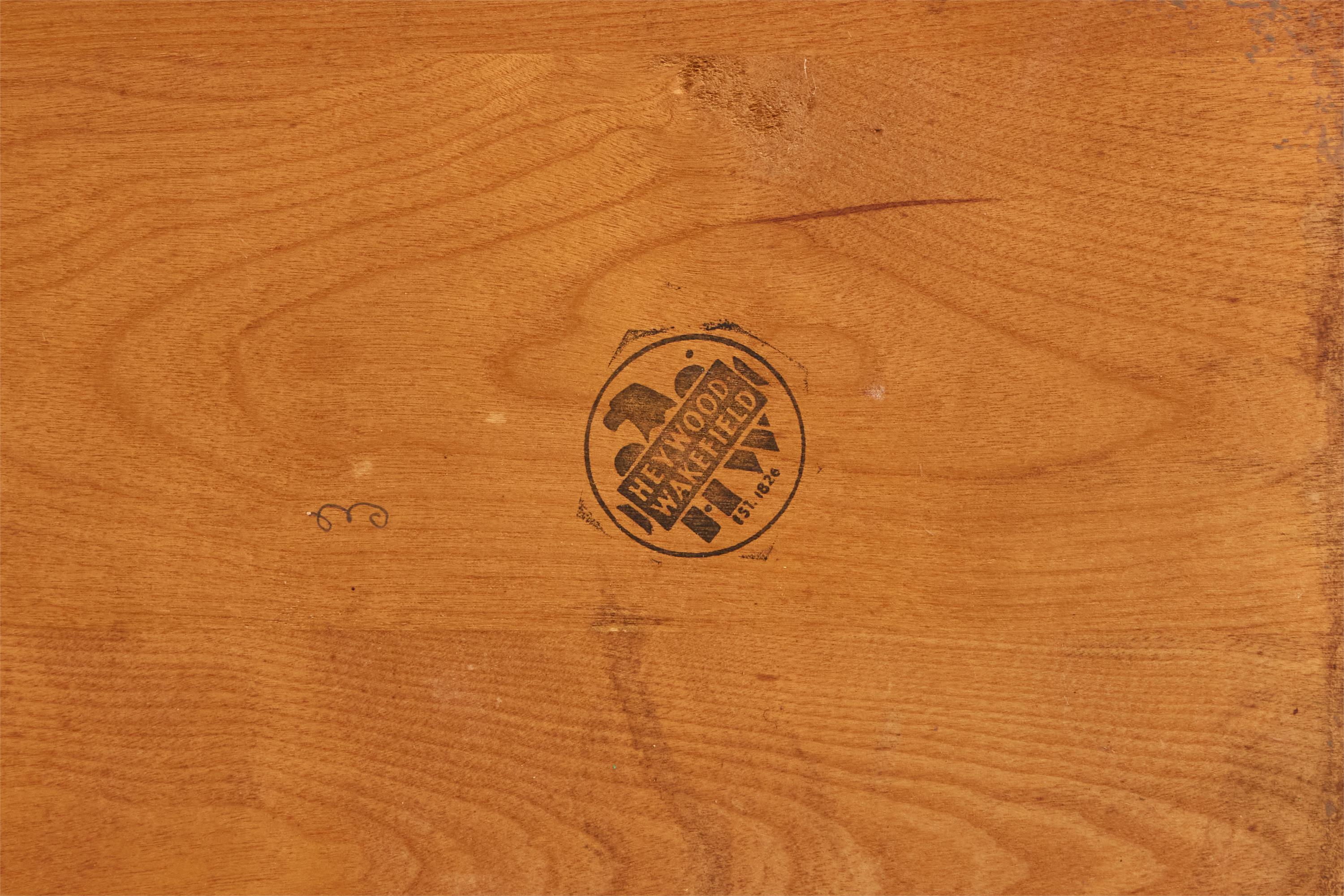 Heywood Wakefield, table basse, Wood, rotin, États-Unis, années 1950 en vente 3