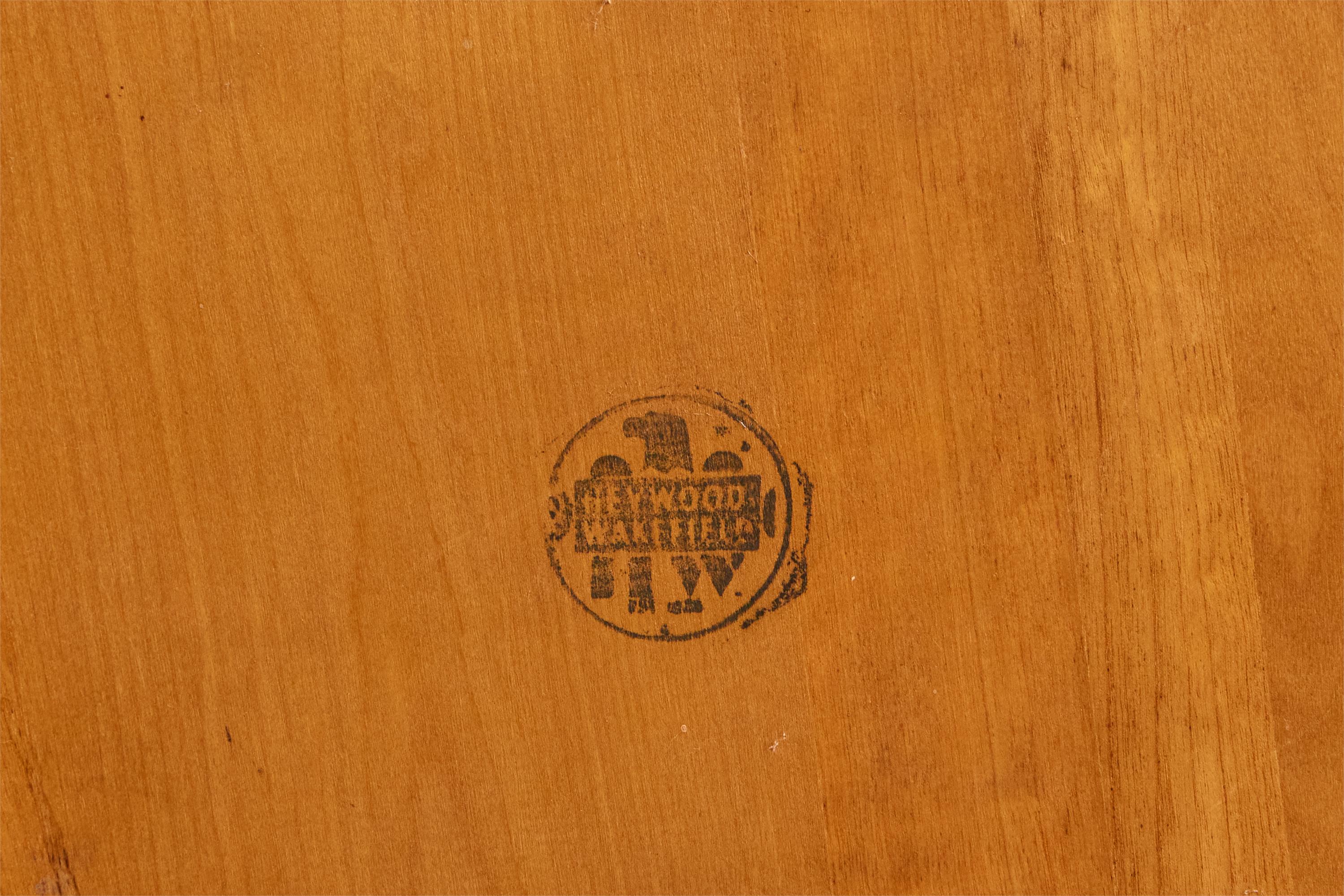 Heywood Wakefield, table basse, Wood, rotin, États-Unis, années 1950 en vente 5