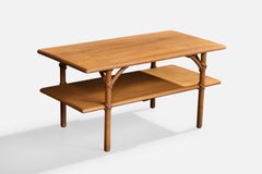Heywood Wakefield, table basse, Wood, rotin, États-Unis, années 1950