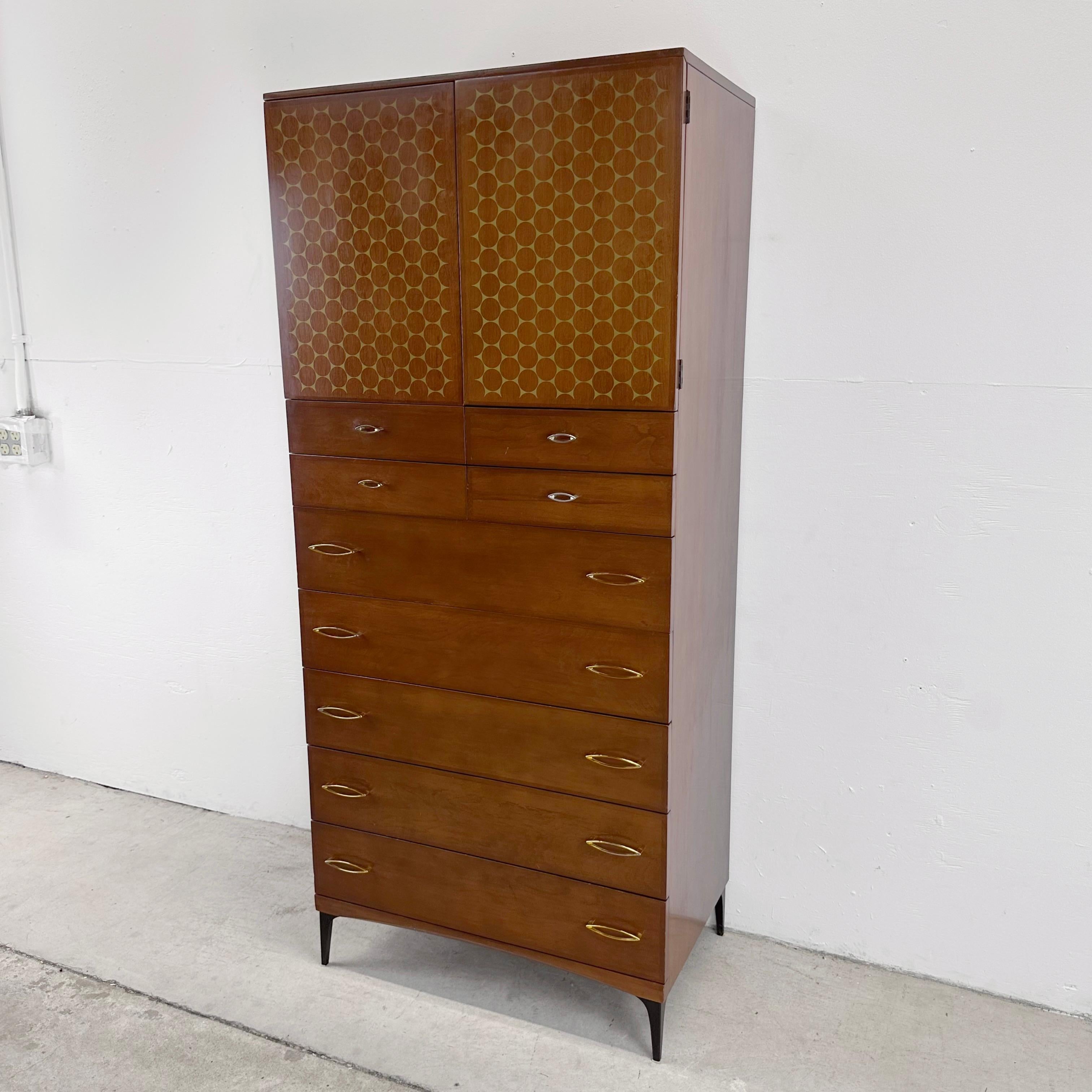 Elevate Your Space with this hard to find mid-century armoire from Carl Otto for Heywood-Wakefield's 