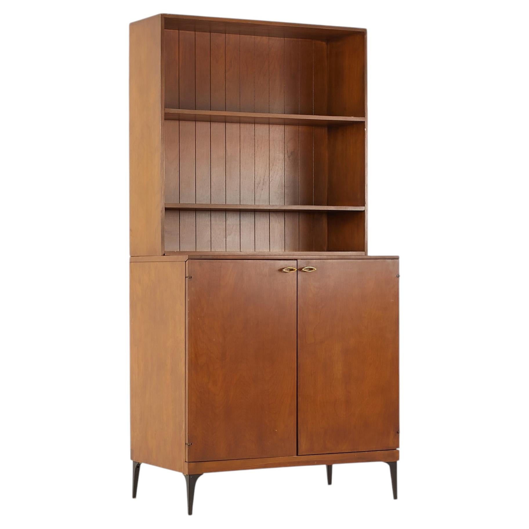 Heywood Wakefield Mueble Bar Contessa Siglo Medio 2 Puertas con Conejera