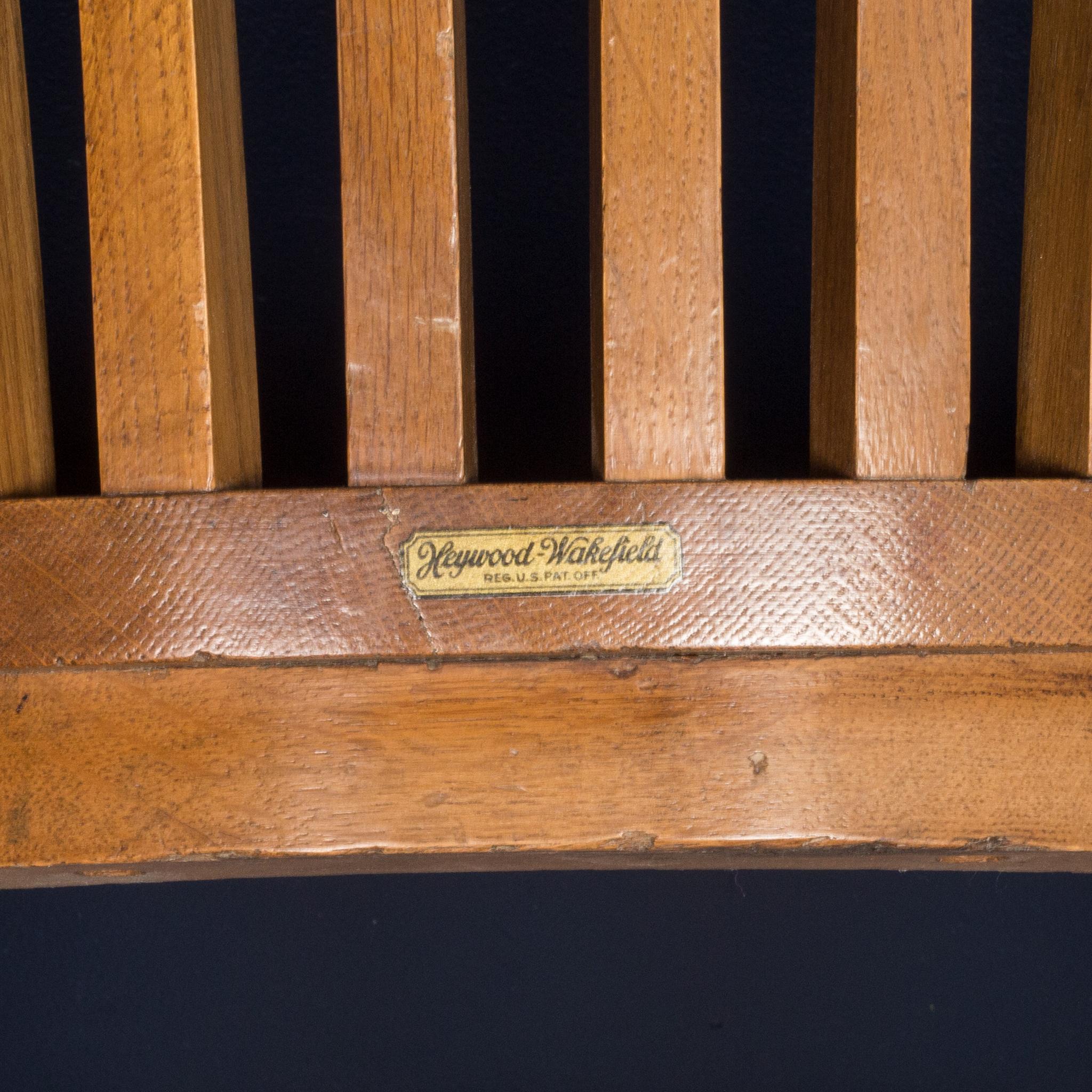 Heywood-Wakefield Desk/Library Chair, circa 1930-1950 In Good Condition In San Francisco, CA