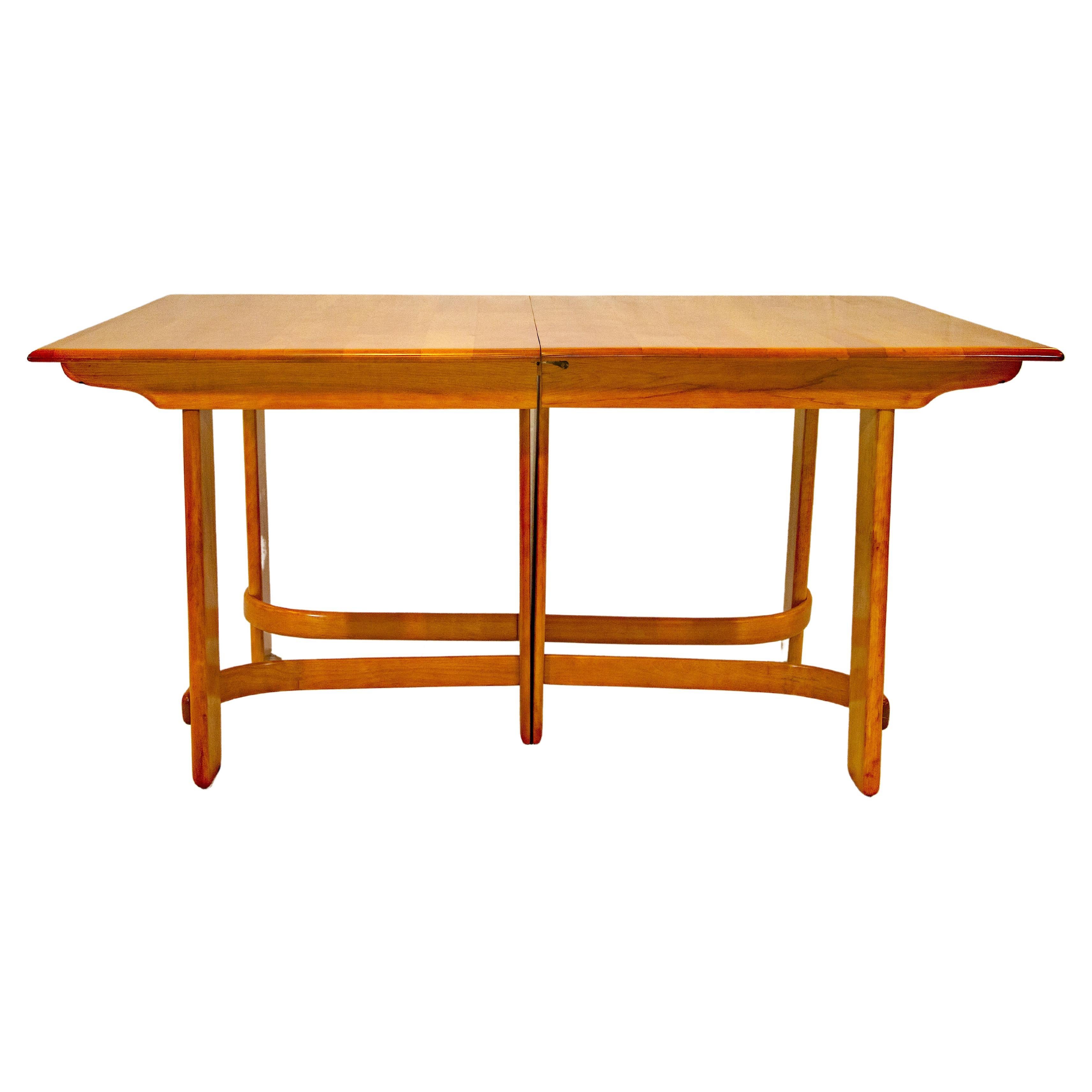 Heywood Wakefield Dining Table by Gilbert Rohde, Two Leaves C2932G