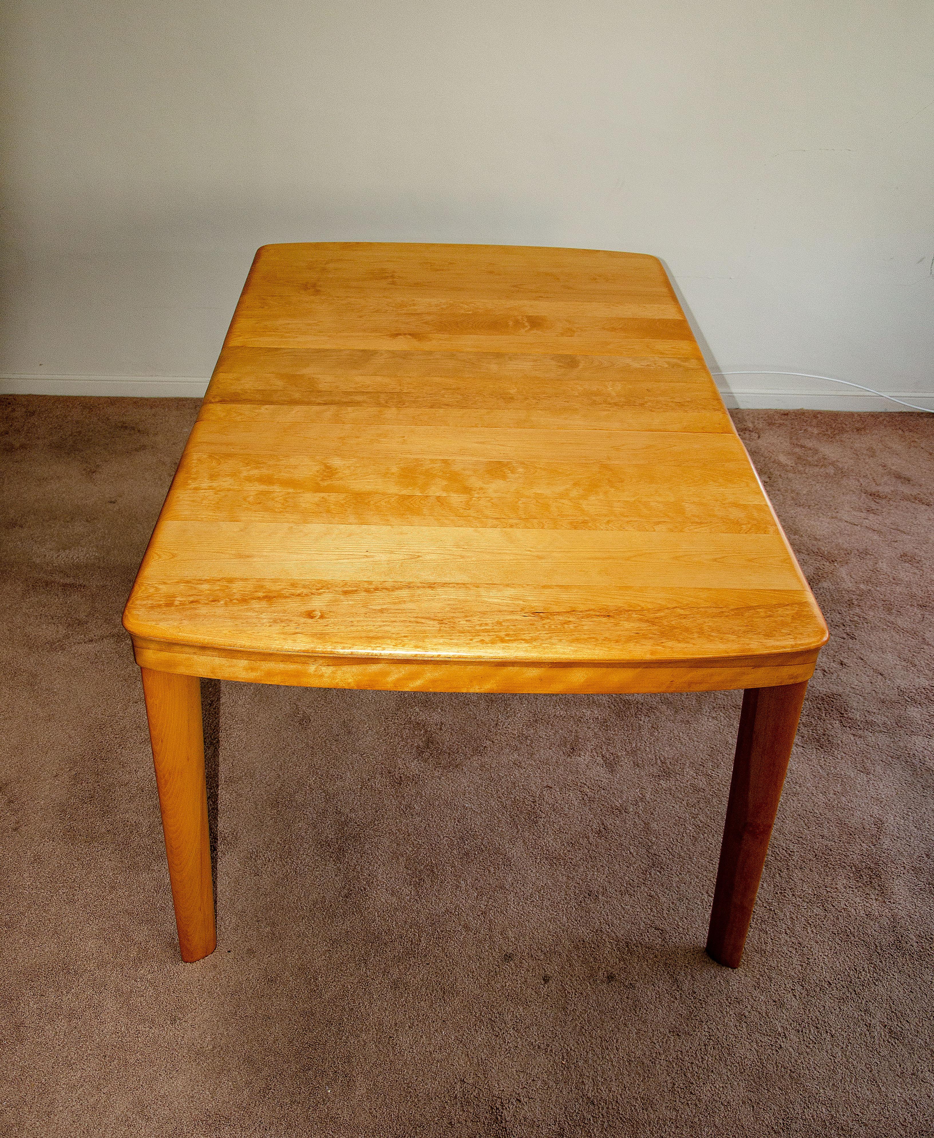 Heywood Wakefield Dining Table, One Leaf 3
