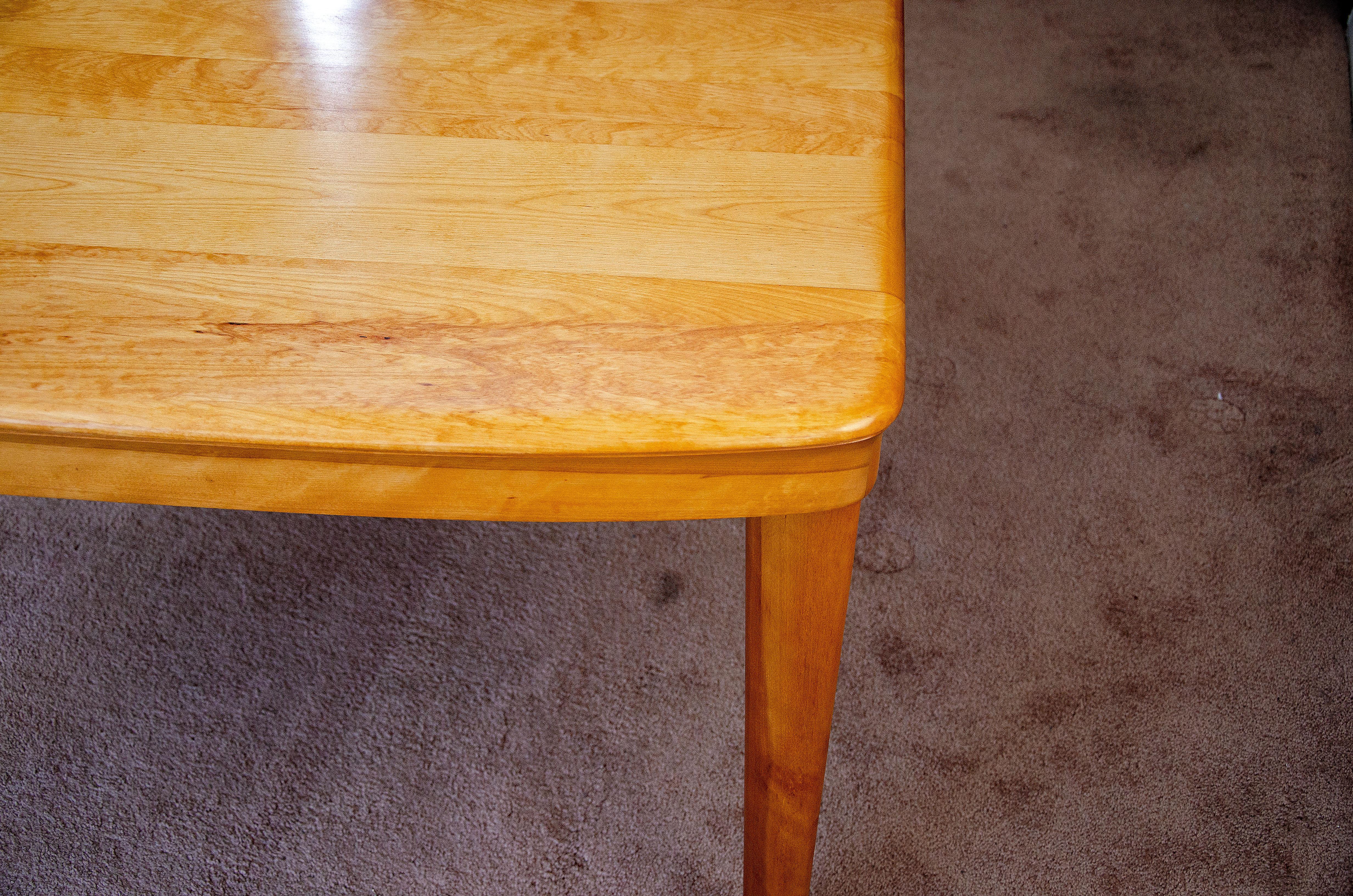 Mid-Century Modern Heywood Wakefield Dining Table, One Leaf