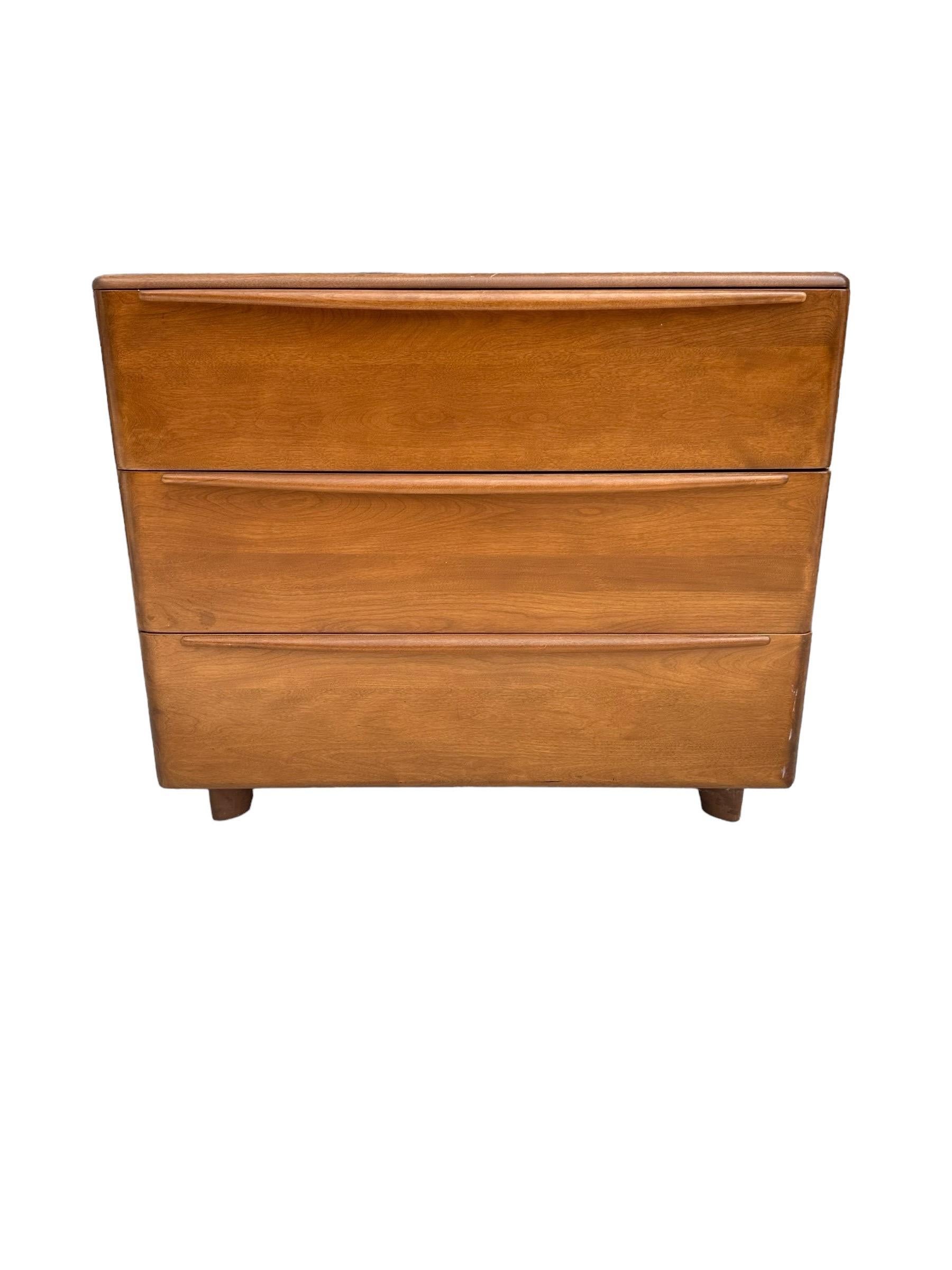 Mid-Century Modern Heywood Wakefield Dresser with Beautiful Champagne Patina Finish