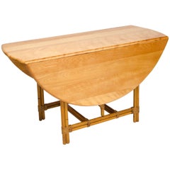 Heywood Wakefield Drop Leaf Runder Tisch Ashcraft Line