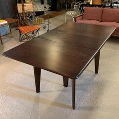 Heywood Wakefield Ebonized Maple Gate Fold Dining Table