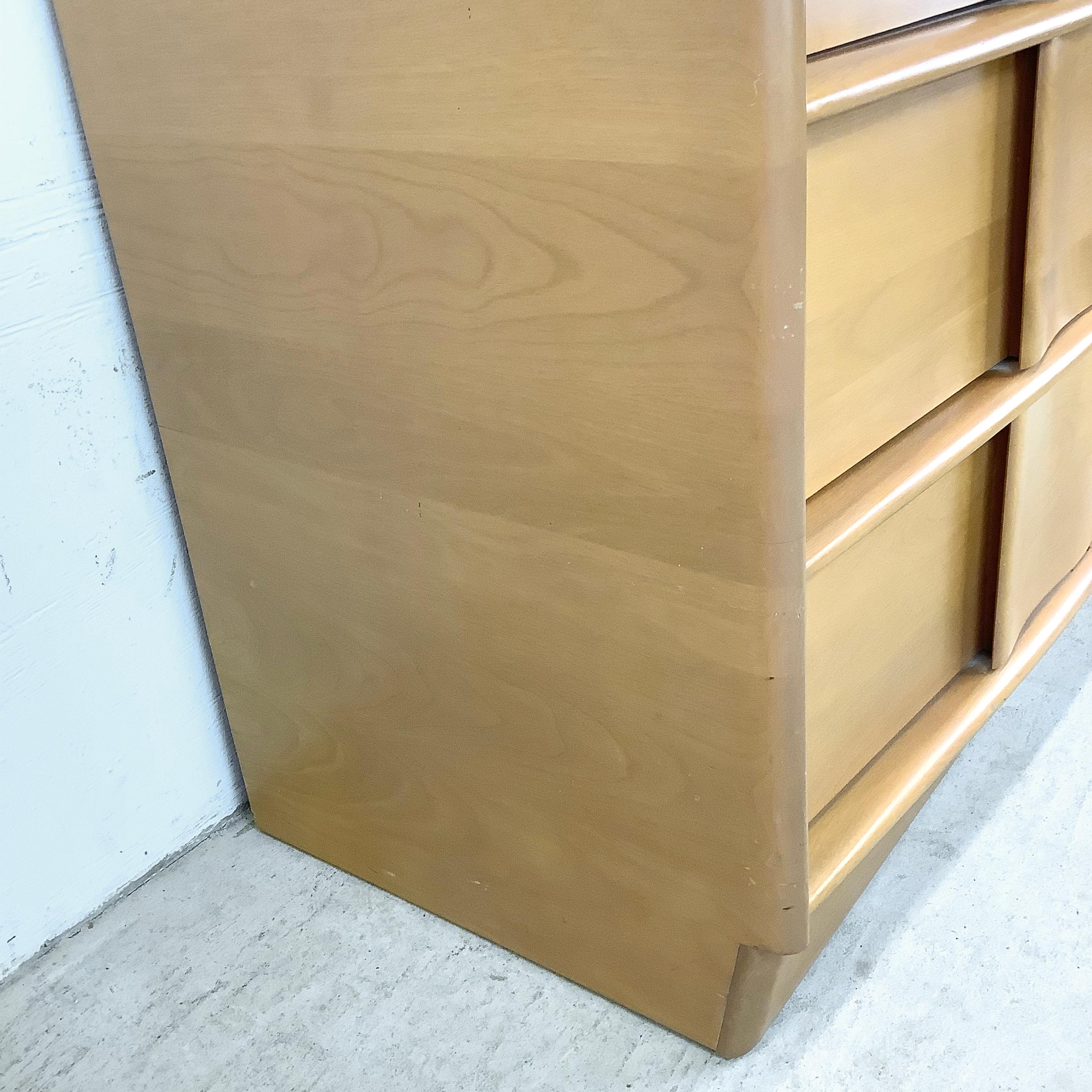 Heywood-Wakefield Five Drawer Highboy Dresser 9