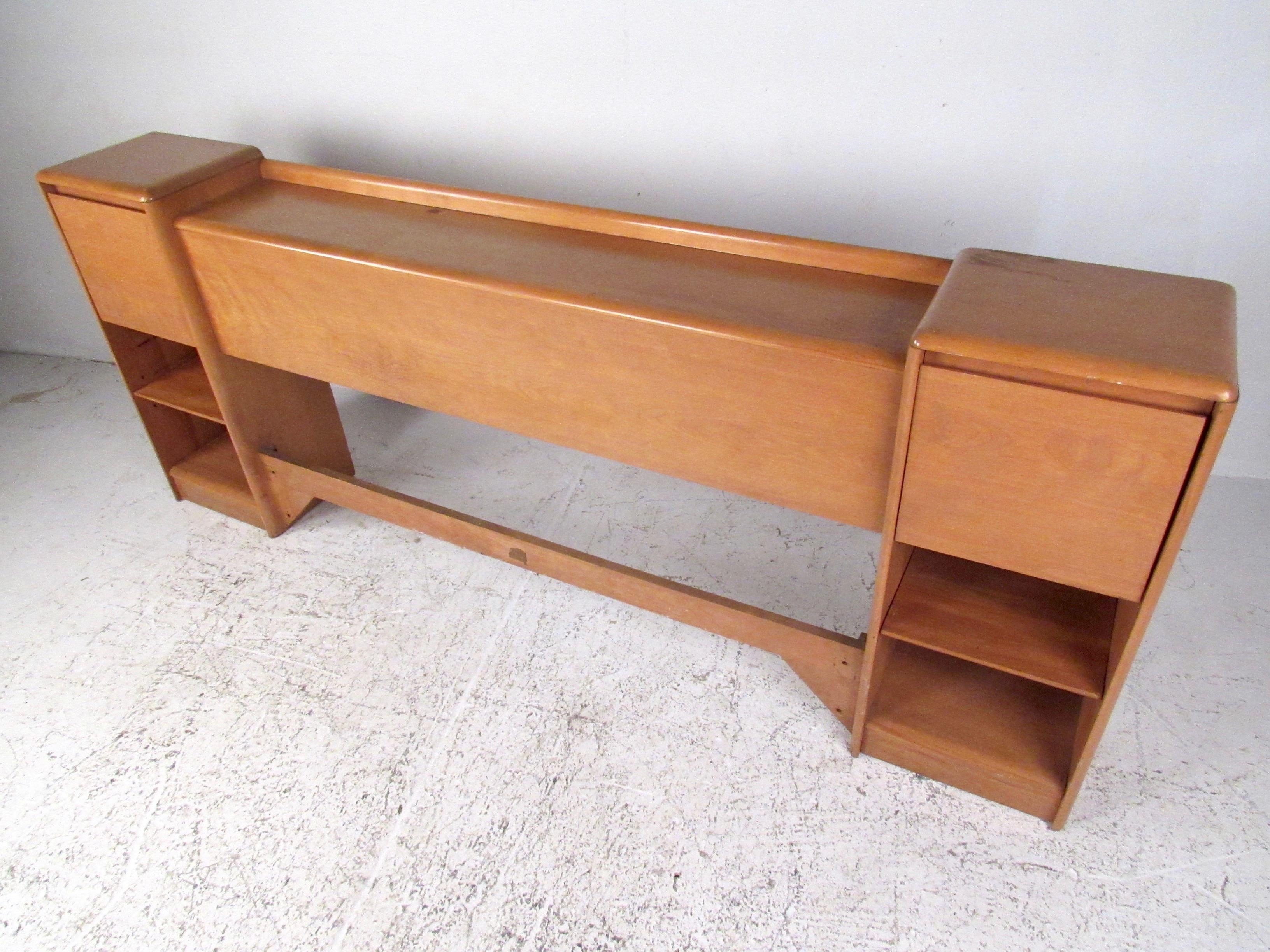 integrated headboard nightstands