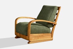 Heywood Wakefield, Lounge Chair, Wood, Fabric, USA, 1930s