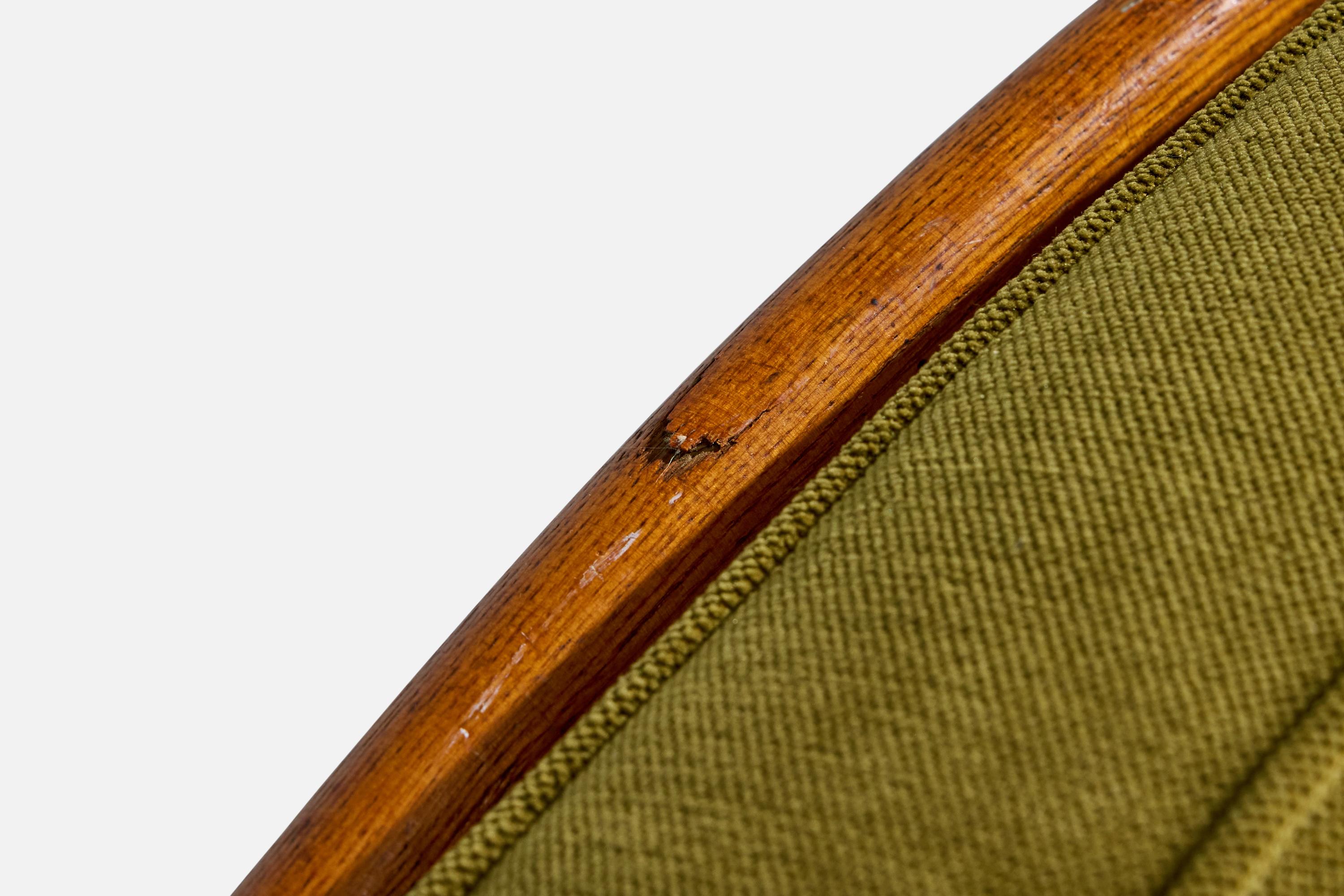 Heywood Wakefield, Sedie da salotto, Bambù, Rattan, Tessuto, USA, anni '50 in vendita 8