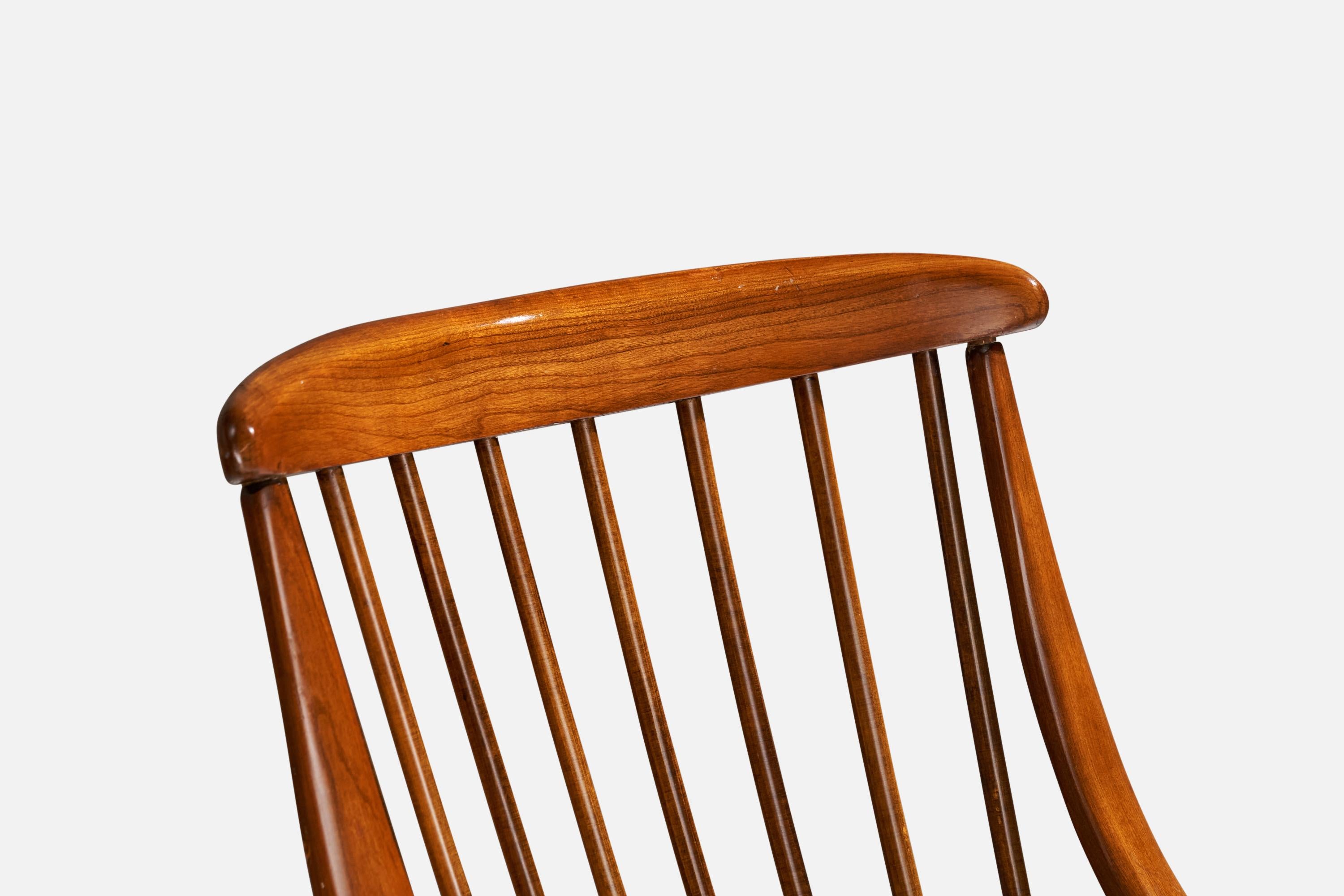 Heywood-Wakefield, Lounge Chairs, Wood, Fabric, USA, 1950s 4