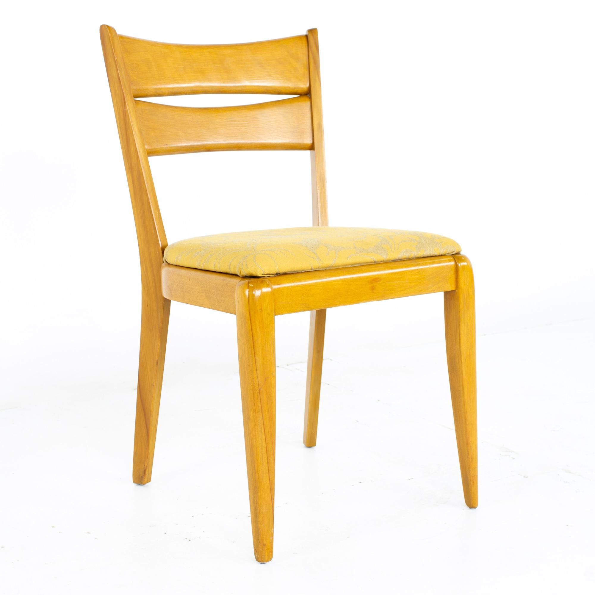 American Heywood Wakefield M151 Mid Century Dining Chairs, Set of 4