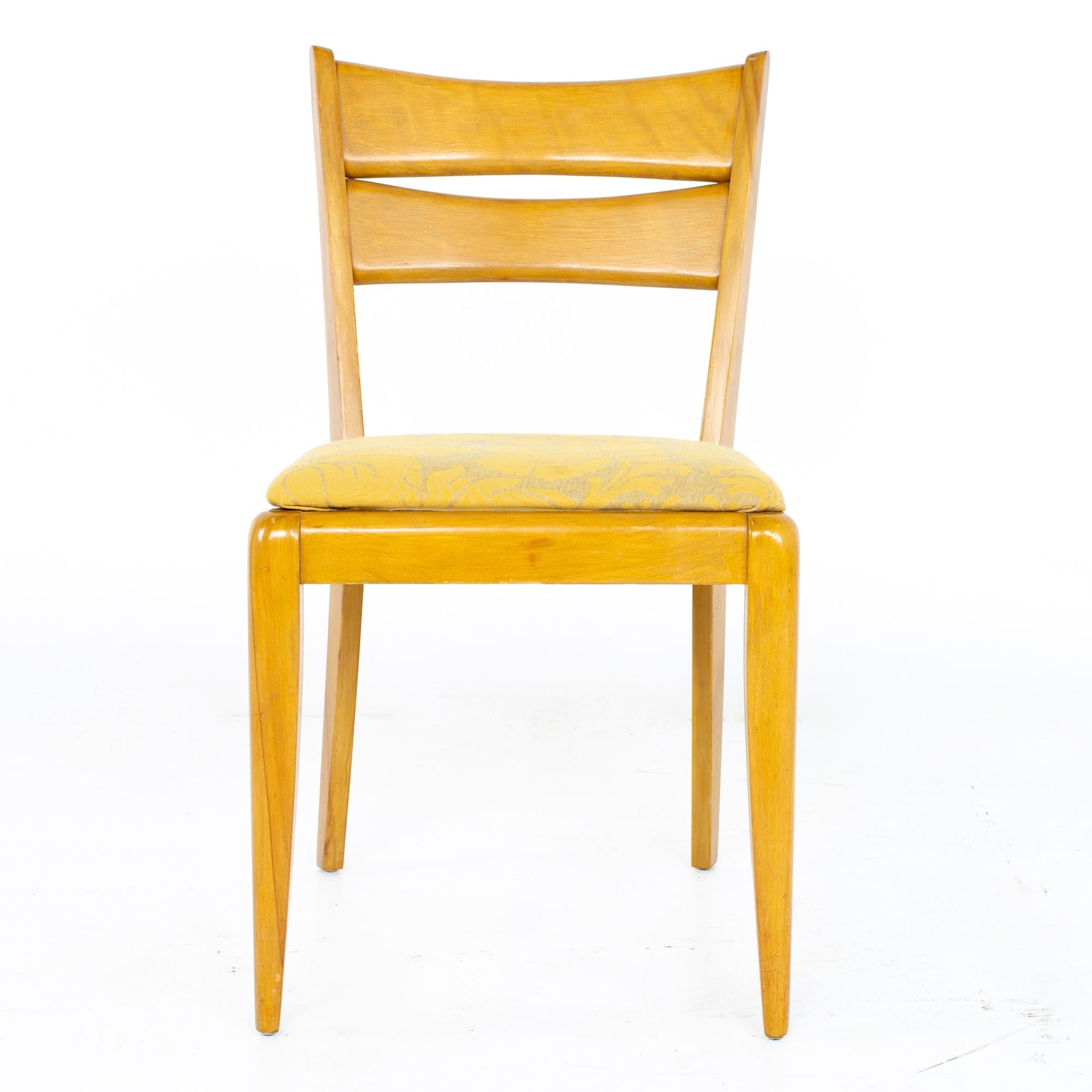 Late 20th Century Heywood Wakefield M151 Mid Century Dining Chairs, Set of 4