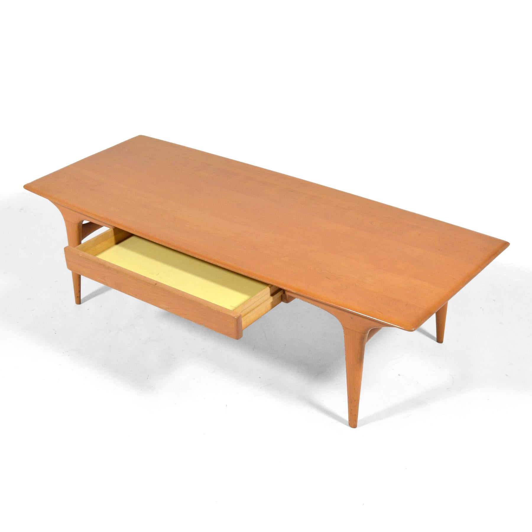 Heywood Wakefield M1585 Coffee Table In Good Condition For Sale In Highland, IN