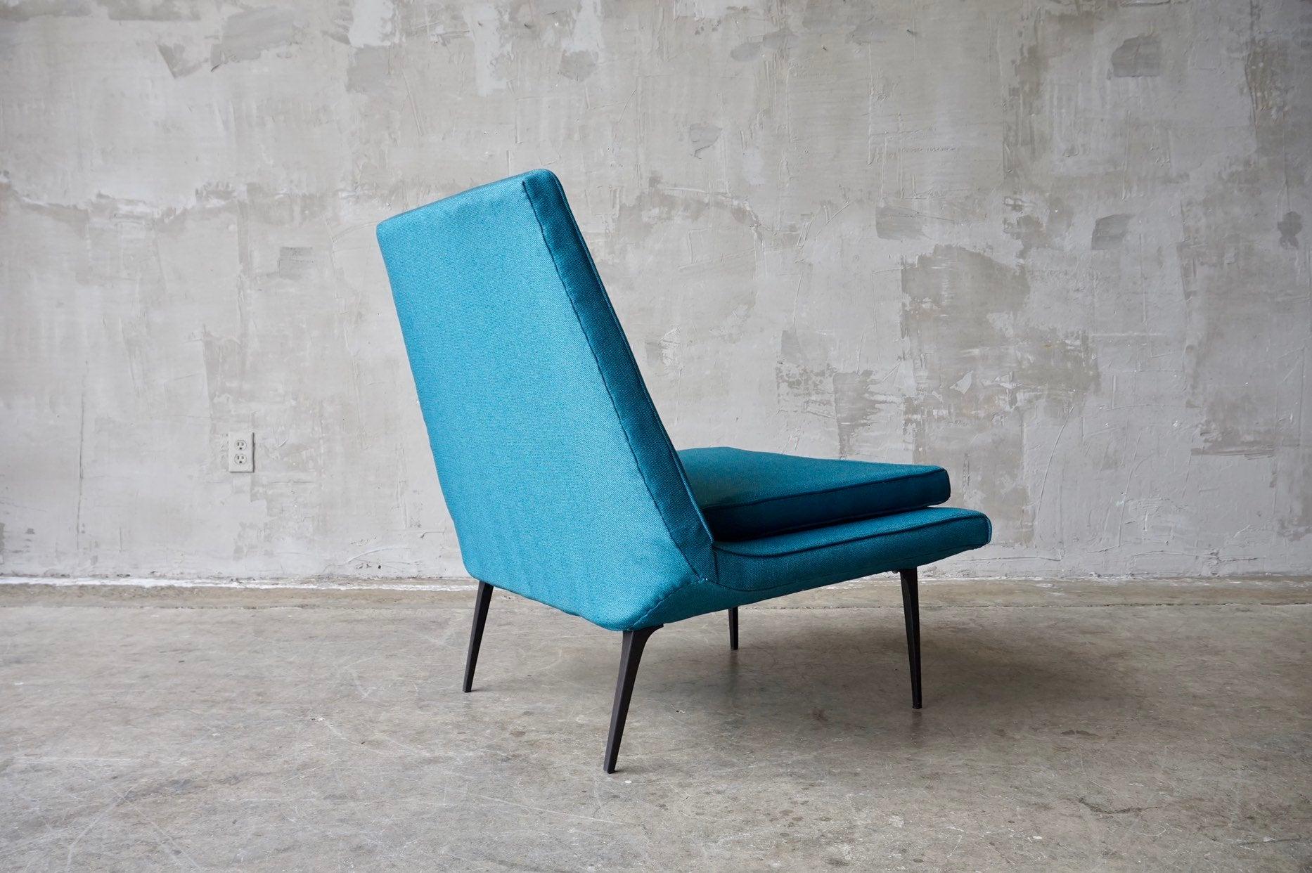 20th Century Heywood Wakefield 'Metronome' Chair in Blue For Sale