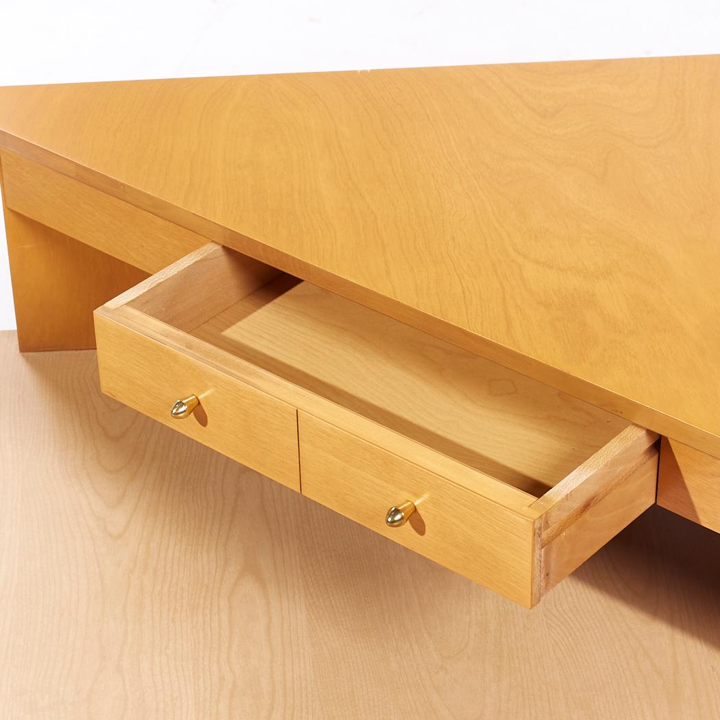 Heywood Wakefield Mid Century 2 Etagen Ecktisch mit Schublade im Angebot 2