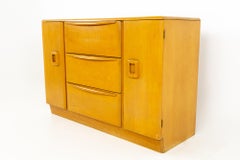 Heywood Wakefield Mid Century Blonde Solid Wood Sideboard Buffet Credenza